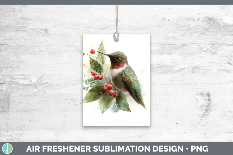 Hummingbird Birds 01 Christmas Botanicals Air Freshener Subl