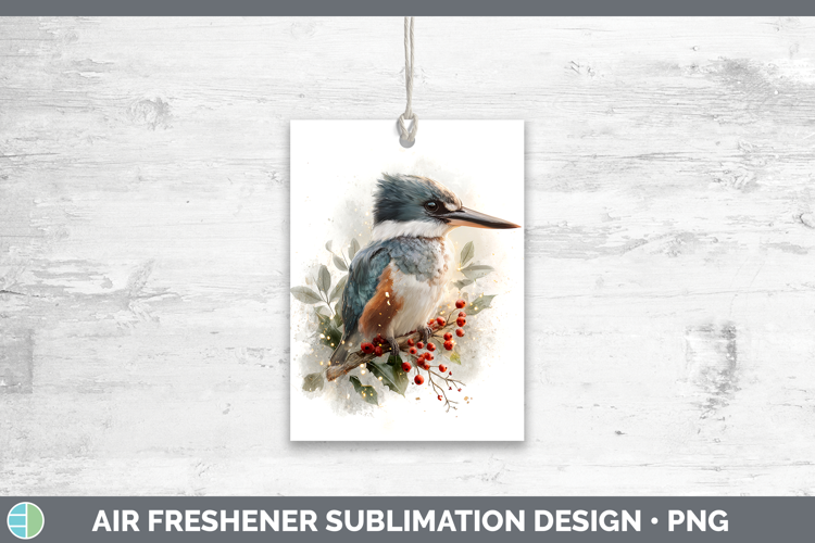 Kingfisher Birds 01 Christmas Botanicals Air Freshener Subli