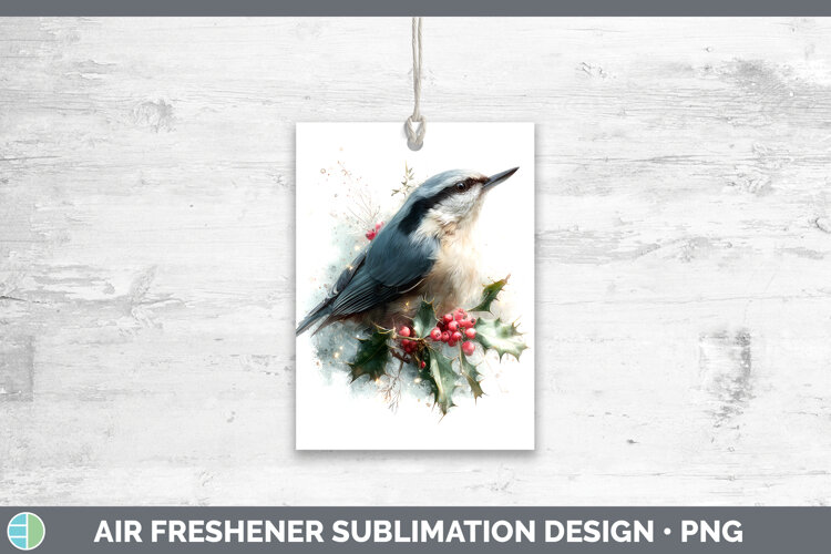 GorgeousBirds 01 Christmas Botanicals Air Freshener design.