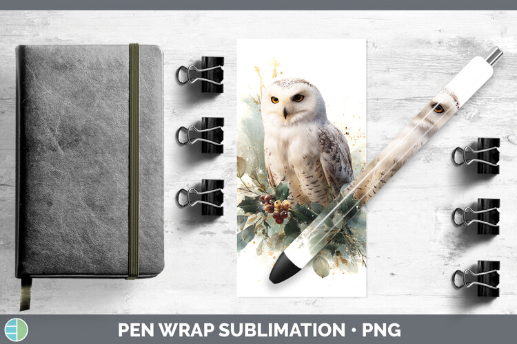 GorgeousBirds 01 Christmas Botanicals Pen Wrap design.