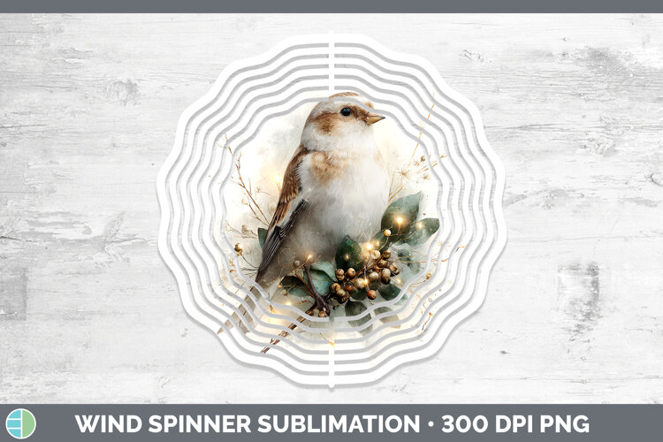 GorgeousBirds 01 Christmas Botanicals Wind Spinner design.