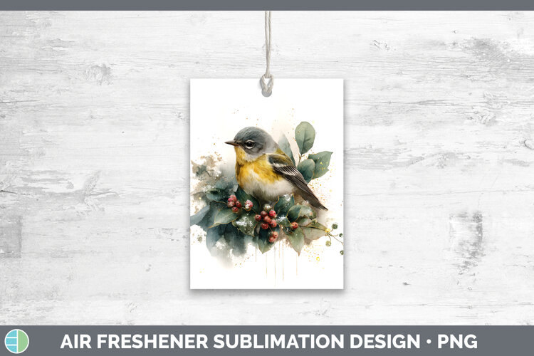 GorgeousBirds 01 Christmas Botanicals Air Freshener design.