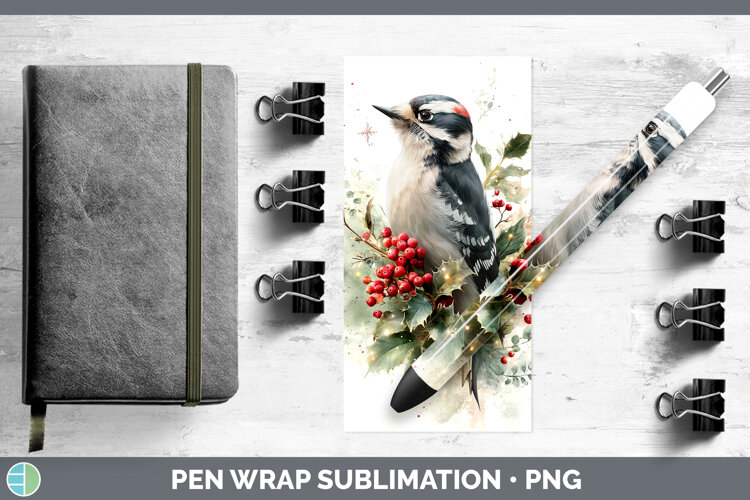 GorgeousBirds 01 Christmas Botanicals Pen Wrap design.