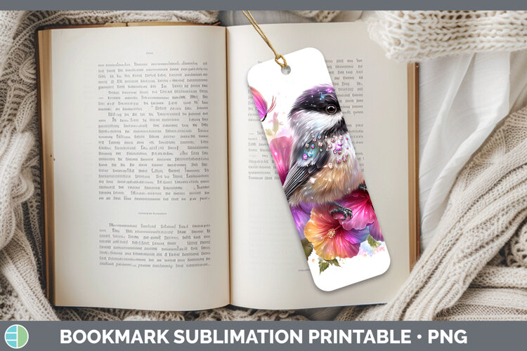 GorgeousBirds 01 Floral Summer Bookmark design.