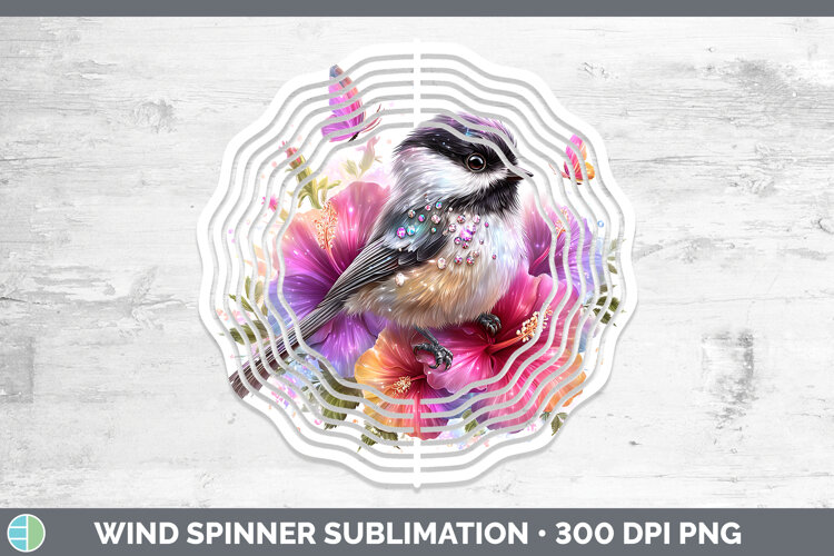 GorgeousBirds 01 Floral Summer Wind Spinner design.