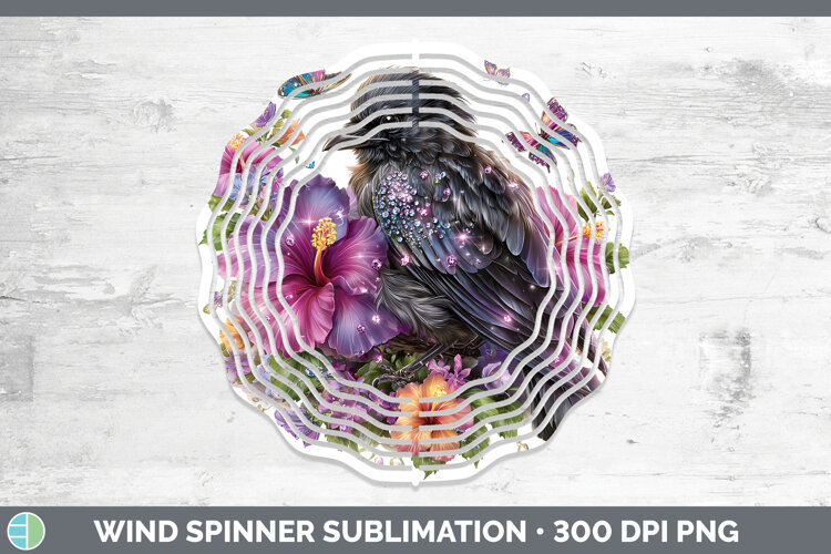 GorgeousBirds 01 Floral Summer Wind Spinner design.