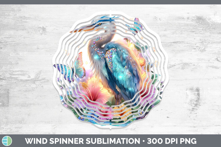 GorgeousBirds 01 Floral Summer Wind Spinner design.