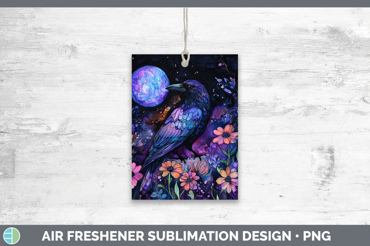 Birds 01 Galaxy Crow Air Freshener Sublimation Car Freshener