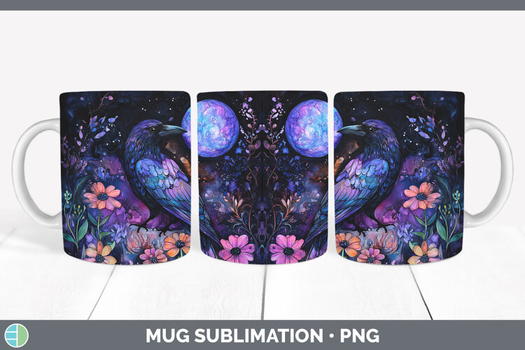 GorgeousBirds 01 Galaxy Mug Wrap design.