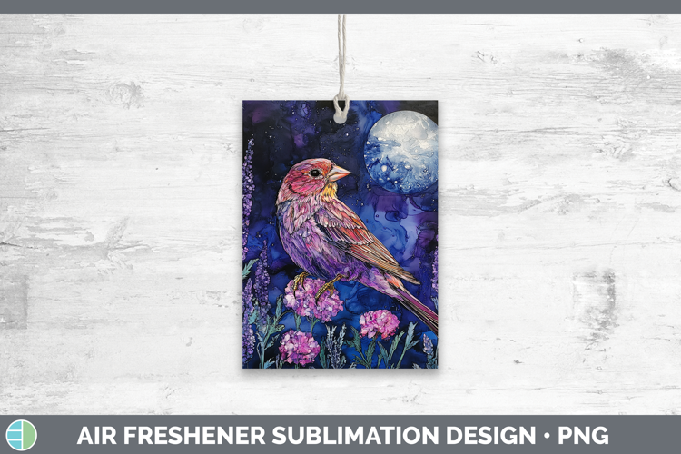 Birds 01 Galaxy Finch Air Freshener Sublimation Car Freshene