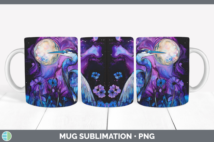 GorgeousBirds 01 Galaxy Mug Wrap design.