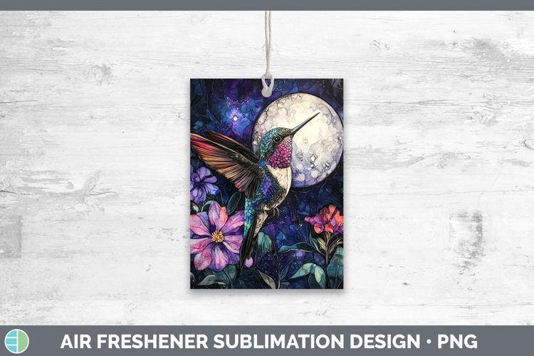 Birds 01 Galaxy Hummingbird Air Freshener Sublimation Car Fr