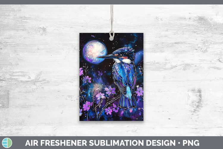 Birds 01 Galaxy Kingfisher Air Freshener Sublimation Car Fre