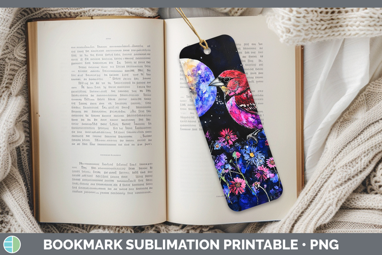 GorgeousBirds 01 Galaxy Bookmark design.