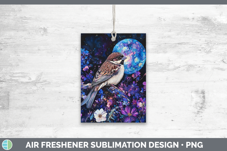 Birds 01 Galaxy Sparrow Air Freshener Sublimation Car Freshe