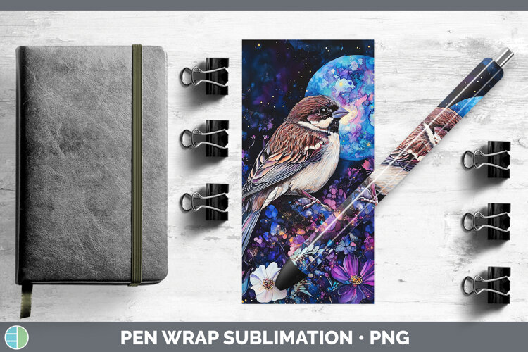 GorgeousBirds 01 Galaxy Pen Wrap design.