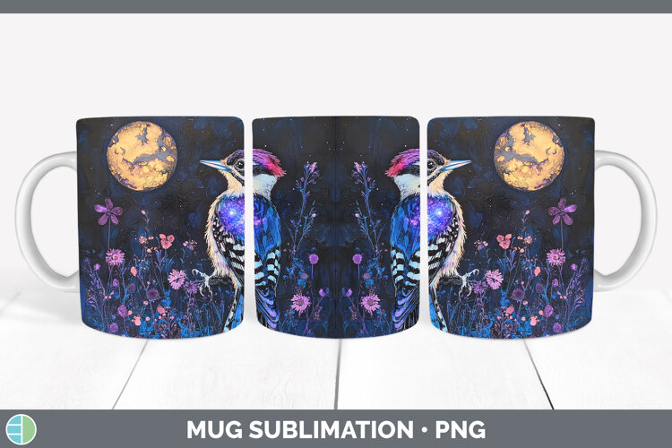 GorgeousBirds 01 Galaxy Mug Wrap design.