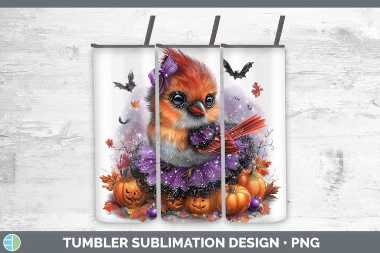 GorgeousBirds 01 Halloween Tumbler design.