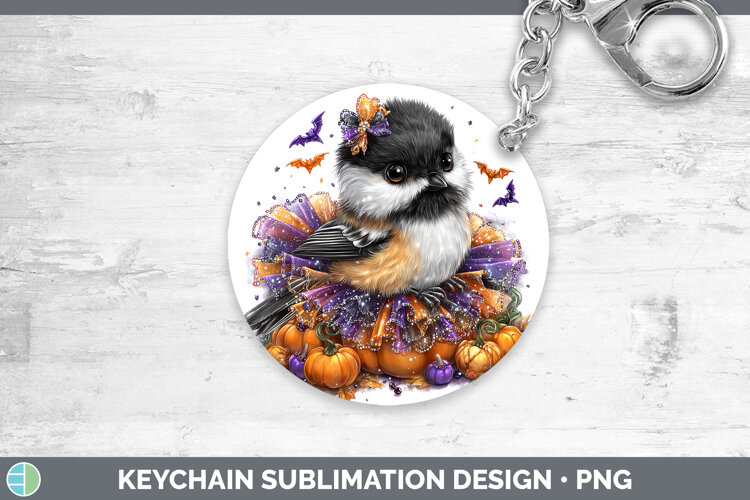GorgeousBirds 01 Halloween Keychain design.