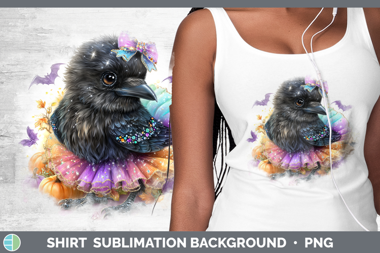 Birds 01 Halloween Crow Shirt Sublimation Background Designs