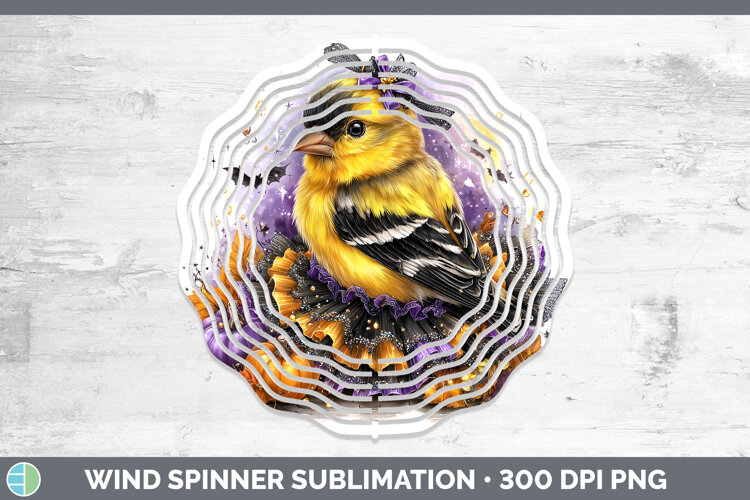 GorgeousBirds 01 Halloween Wind Spinner design.
