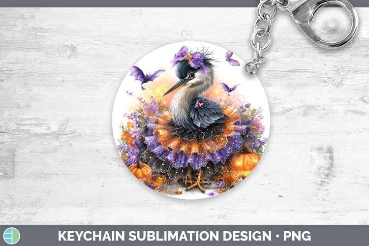 GorgeousBirds 01 Halloween Keychain design.