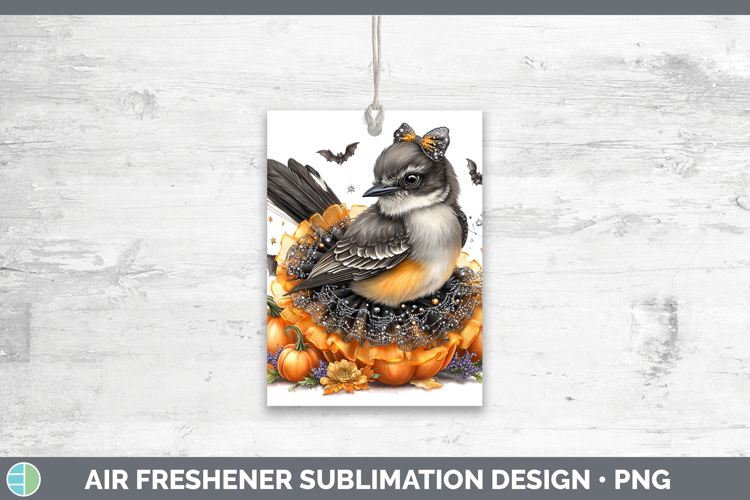 Birds 01 Halloween Mockingbird Air Freshener Sublimation Car