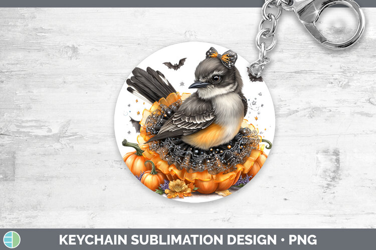 GorgeousBirds 01 Halloween Keychain design.
