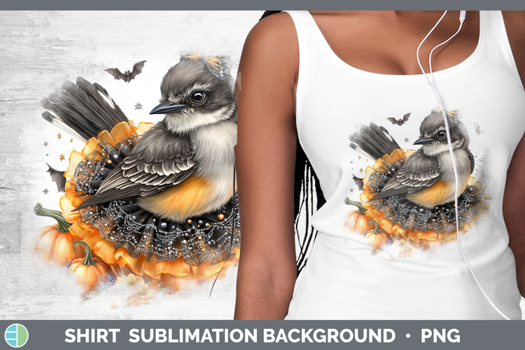 Birds 01 Halloween Mockingbird Shirt Sublimation Background