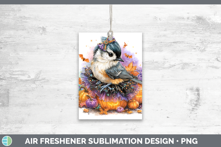 Birds 01 Halloween Nuthatch Air Freshener Sublimation Car Fr