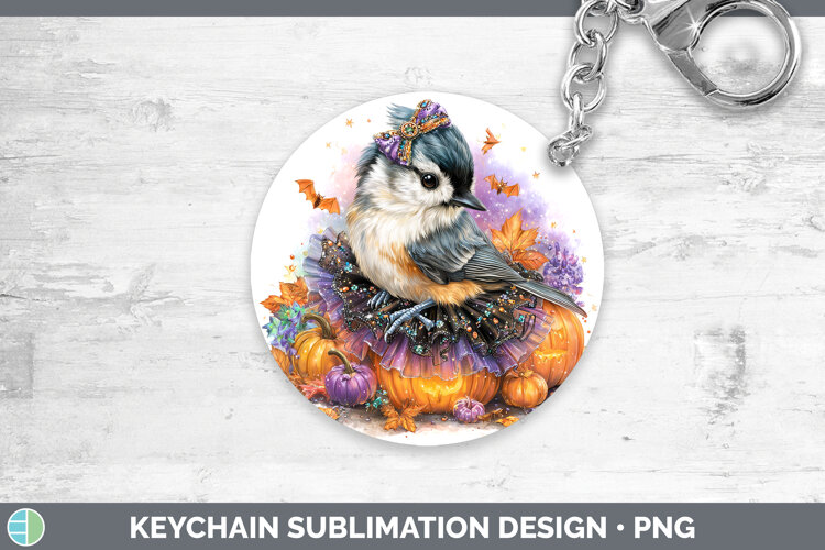 GorgeousBirds 01 Halloween Keychain design.