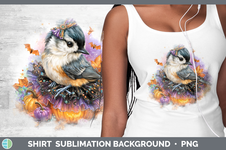 Birds 01 Halloween Nuthatch Shirt Sublimation Background Des