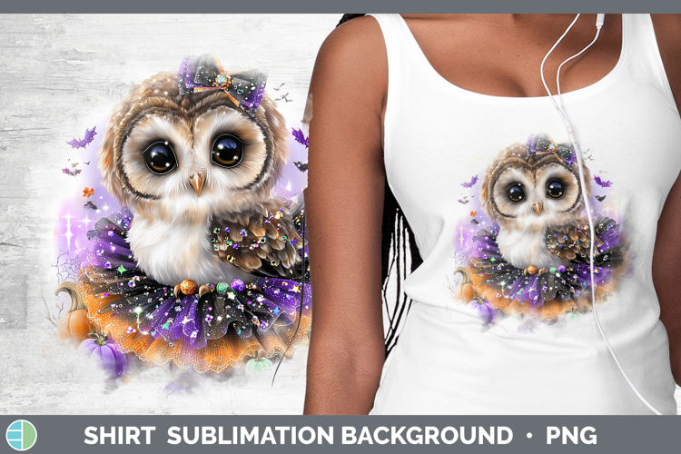 Birds 01 Halloween Owl Shirt Sublimation Background Designs