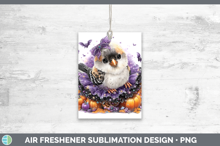 Birds 01 Halloween Snow Bunting Air Freshener Sublimation Ca