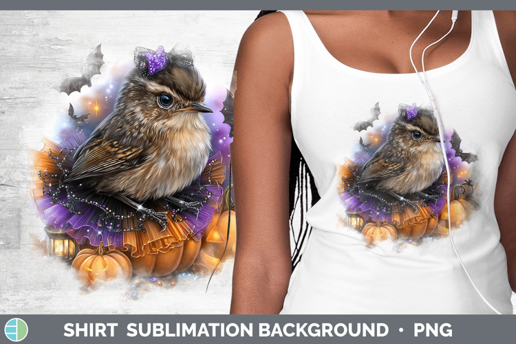 Birds 01 Halloween Wren Shirt Sublimation Background Designs