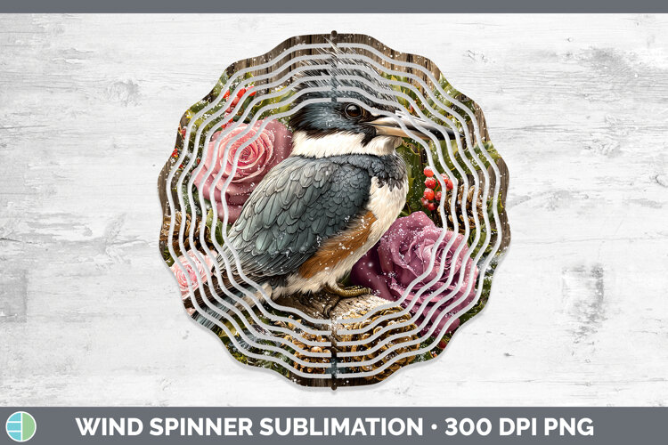 GorgeousBirds 01 Rustic Christmas Wind Spinner design.