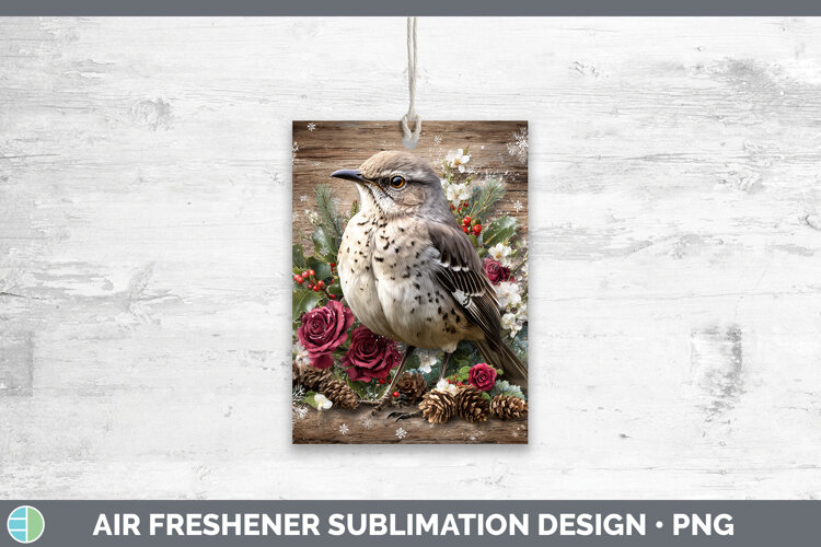 GorgeousBirds 01 Rustic Christmas Air Freshener design.