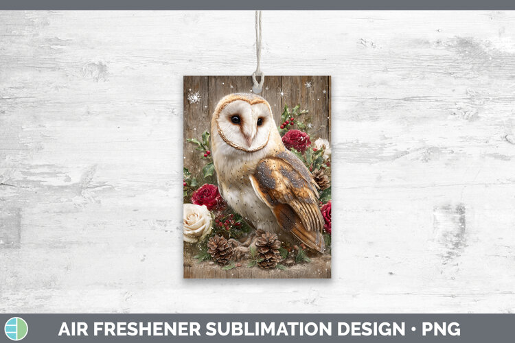 GorgeousBirds 01 Rustic Christmas Air Freshener design.