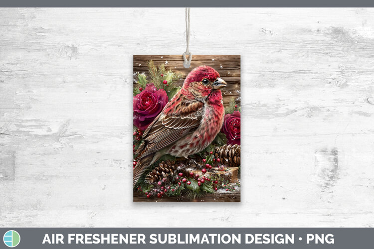 GorgeousBirds 01 Rustic Christmas Air Freshener design.