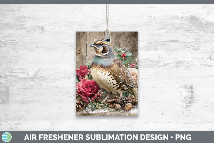 GorgeousBirds 01 Rustic Christmas Air Freshener design.