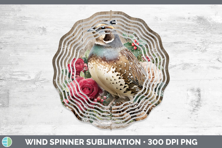 GorgeousBirds 01 Rustic Christmas Wind Spinner design.