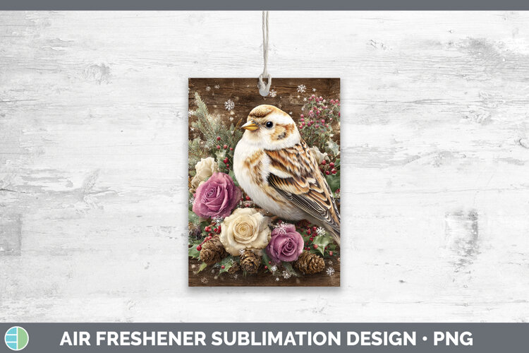GorgeousBirds 01 Rustic Christmas Air Freshener design.