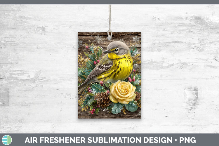 GorgeousBirds 01 Rustic Christmas Air Freshener design.