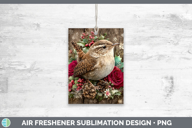 GorgeousBirds 01 Rustic Christmas Air Freshener design.