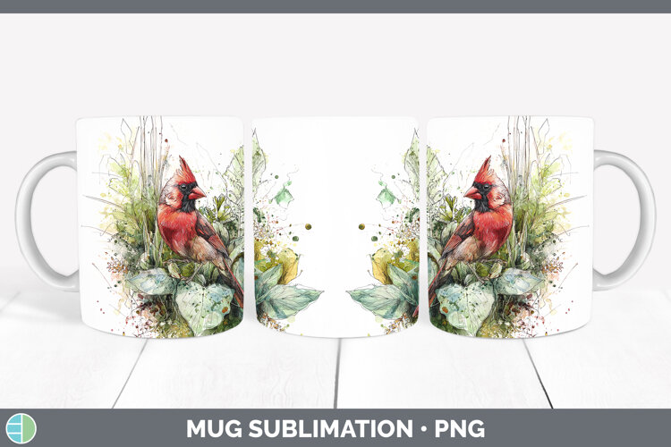 GorgeousBirds 01 Sketch Mug Wrap design.