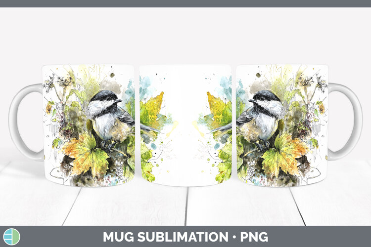 GorgeousBirds 01 Sketch Mug Wrap design.