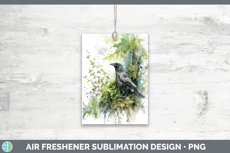 Crow Birds 01 Sketch Air Freshener Sublimation Design