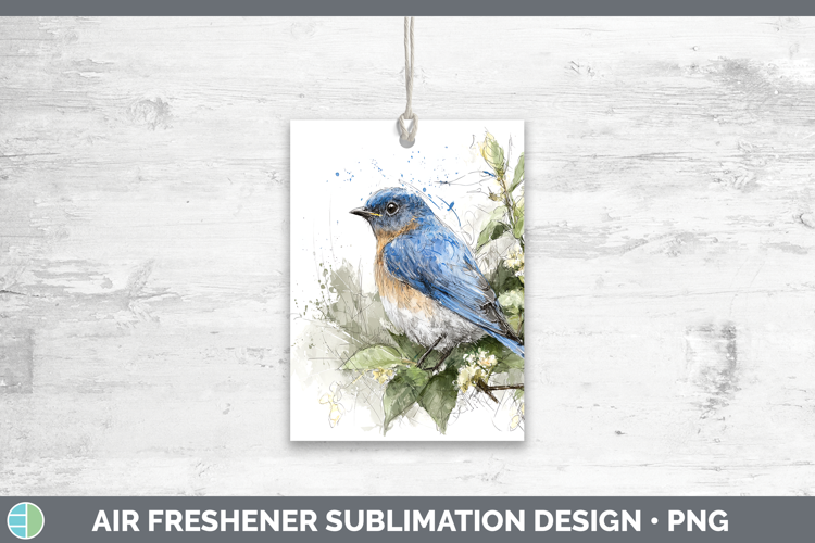 Eastern Bluebird Birds 01 Sketch Air Freshener Sublimation D