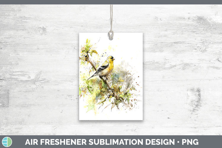Goldfinch Birds 01 Sketch Air Freshener Sublimation Design