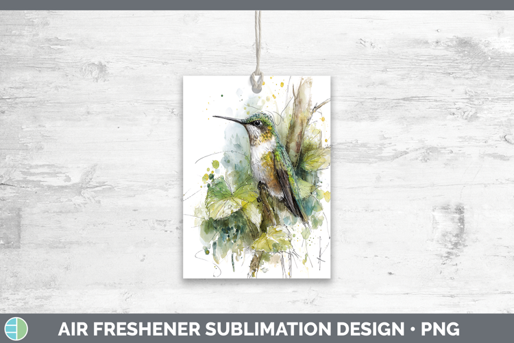 Hummingbird Birds 01 Sketch Air Freshener Sublimation Design